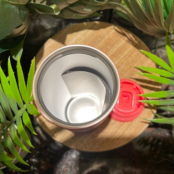 ✨Starbucks Spring Neon Coral/Pink Pebble Glitter Stainless Steel Hot Cup Tumbler - Picture 12 of 12